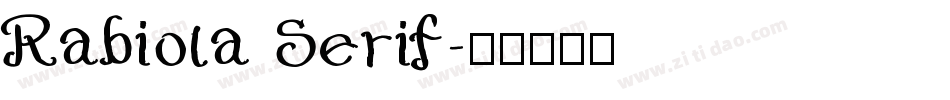 Rabiola Serif字体转换